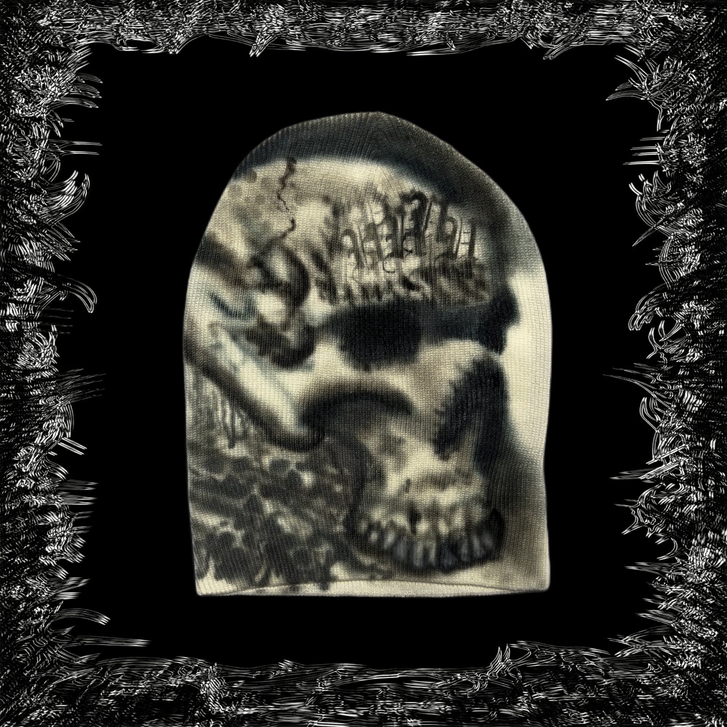 Skull beanie 1 of 1 airbrushed piece