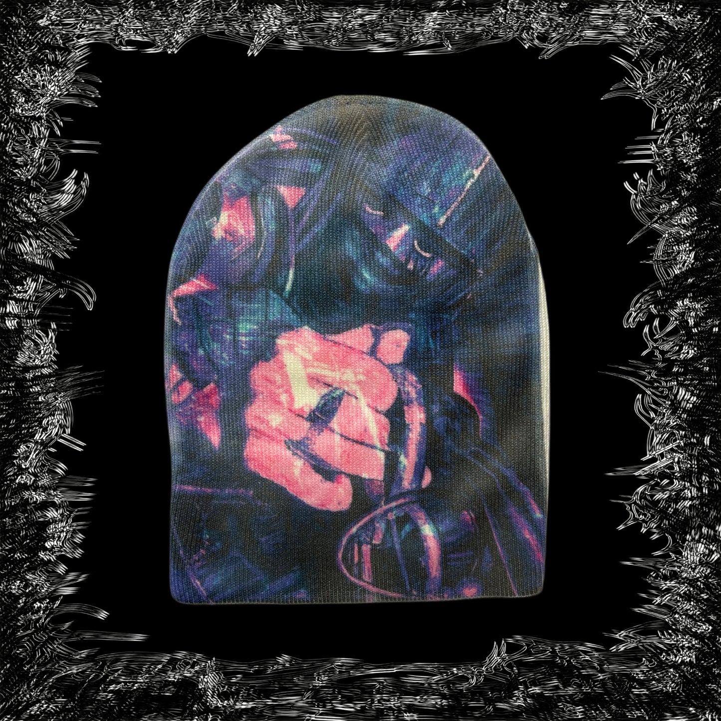 Skull beanie 1 of 1 airbrushed piece