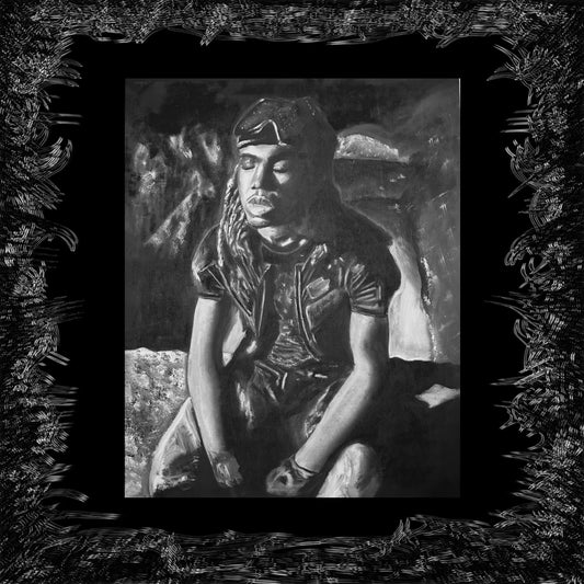 DESTROY LONELY LLF OIL PAINTING A3 POSTER