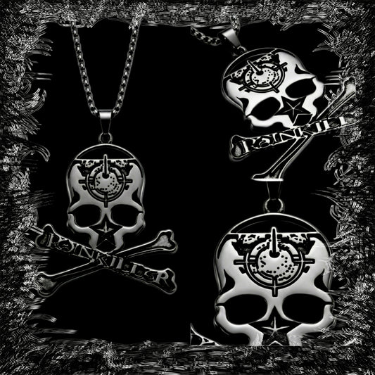PAINKILL6R SKULL PENDANT CHAIN 55CM